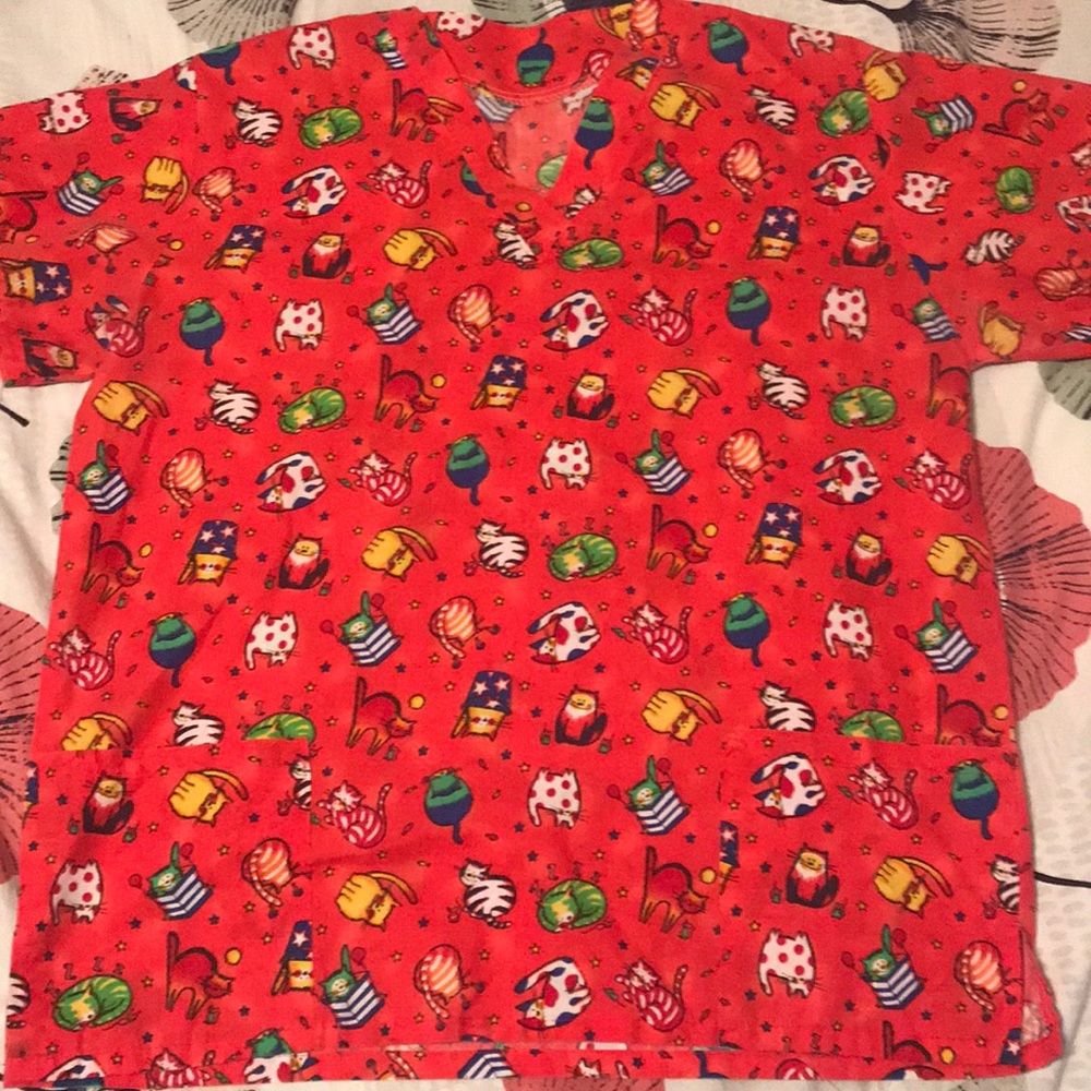 Cute Kitties Scrub Top